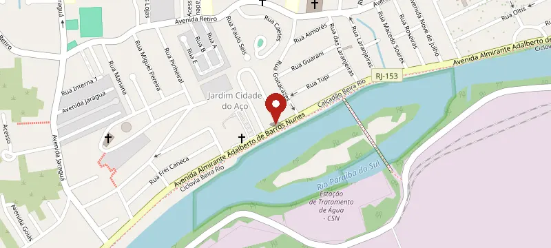 Mapa: Marmoraria Cabedé, Avenida Almirante Adalberto de Barros Nunes, Beira Rio, Nº 2930, Volta Redonda - RJ, 27275370