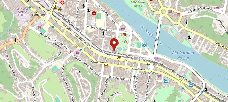 Mapa: Cebama Empório produtos a granéis em Barra Mansa, Avenida Duque de Caxias, n.º 260 - Centro, Barra Mansa - RJ, 27310-070