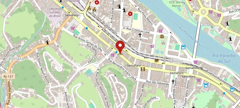 Mapa: A LUZITANA BARRA MANSA, Avenida Domingos Mariano 136, Barra Mansa - RJ, 27345-310