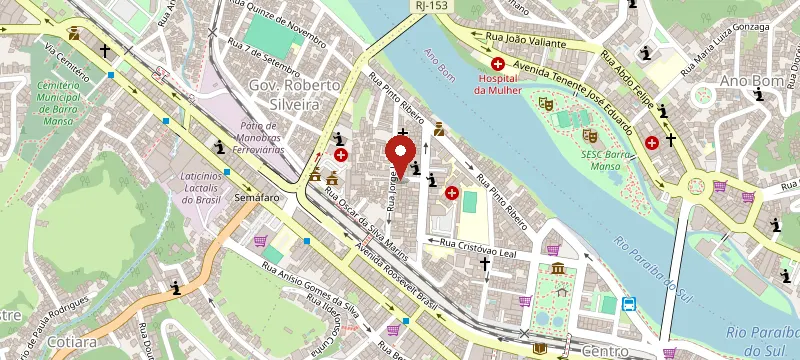 Mapa: Maison S Beleza e Estética Avançada – Barra Mansa, Rua Vitoriano Garcia Rodrigues, 185 - Centro, Barra Mansa - RJ, 27310-290