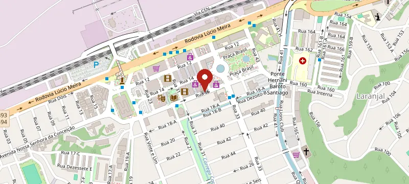 Mapa: Treina mais Cursos Profissionalizantes, Rua 16, 272 2º andar - Vila Santa Cecília, Volta Redonda - RJ, 27253-222