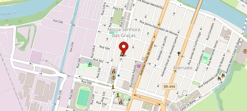 Mapa: SEOluções – Agência de Marketing Digital Especializada em SEO – Volta Redonda RJ, Rua Luiz Alves Pereira 13 / 101 - Aterrado, Volta Redonda - RJ, 27215-570