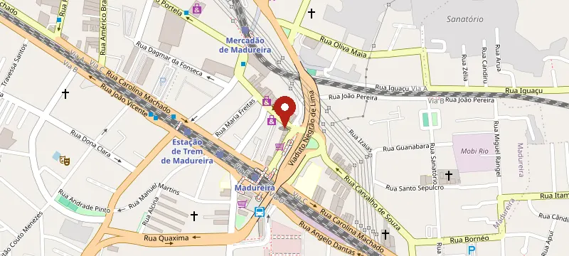 Mapa: CT Beleza e Cia em Madureira RJ, Rua Carvalho de Souza 237 - sala 204, Rio de Janeiro - RJ, 21350-180