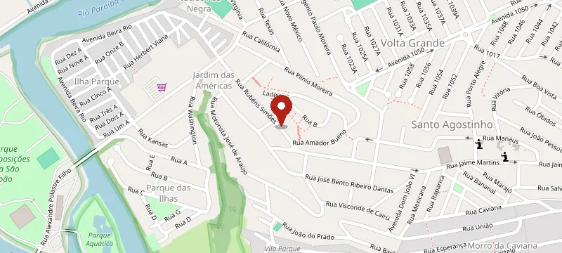 Mapa: Naara Modas e Acessórios – Volta Redonda, Rua Rubéns Simões 100 - Santo Agostinho, Volta Redonda - RJ, 27211-240