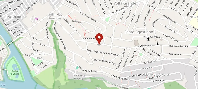 Mapa: Paraiso dos Doces – Volta Redonda, Rua Soldado Francisco Alves Rocha 279 - Santo Agostinho, Volta Redonda - RJ, 27211-160