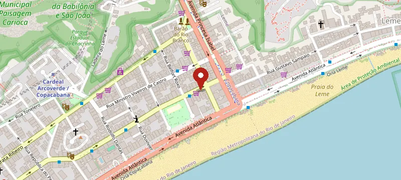 Mapa: Psicologa Iara Peixoto – Terapia Cognitivo-Comportamental (TCC), Terapia Online, Compulsão Alimentar, Av. Nossa Sra. de Copacabana, 103, Rio de Janeiro - RJ, 22020-002